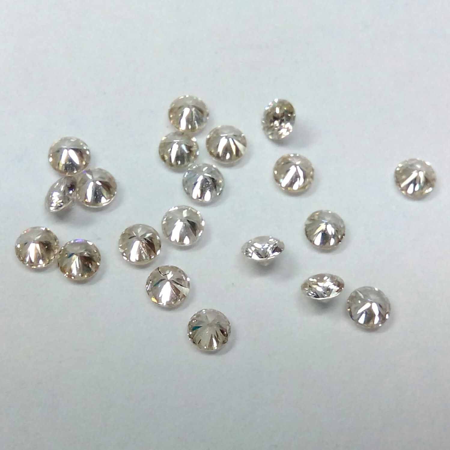 Natural White Diamond 0.90mm 2mm Round IJ Color VS Quality - Etsy India