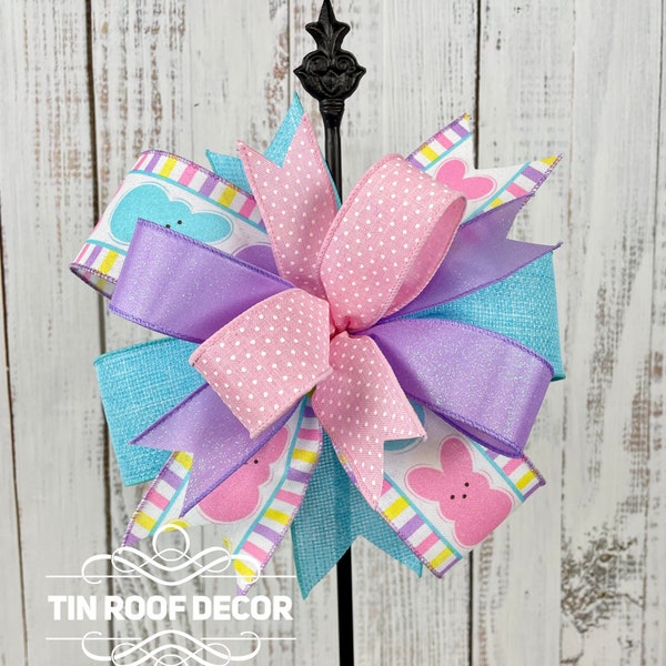 Easter bow, Easter decoration, bow for wreath, Easter wreath bow, Easter door hanger bow, lantern bow, bow for Easter basket, spring bow