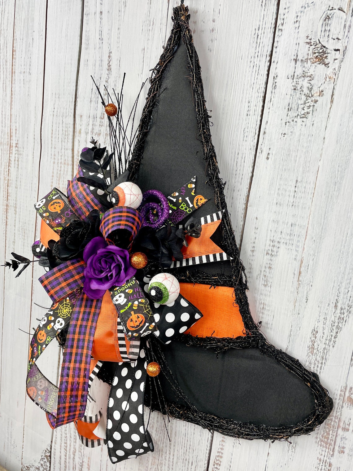 Halloween Door Hanger Witch Hat Door Hanger Halloween Decor - Etsy