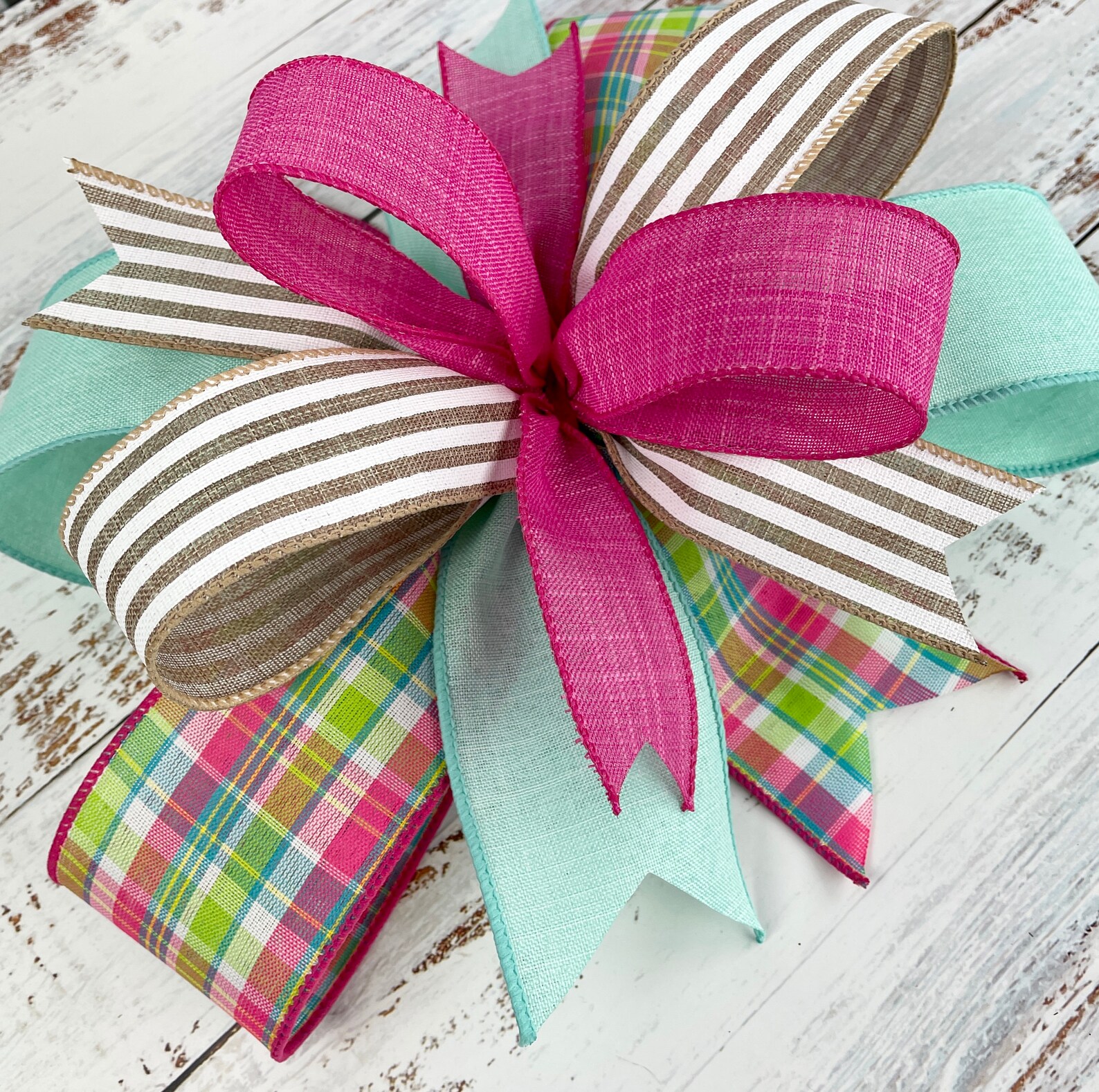 Bow for Wreath Bow for Lantern Spring Wreath Bow Summer Etsy