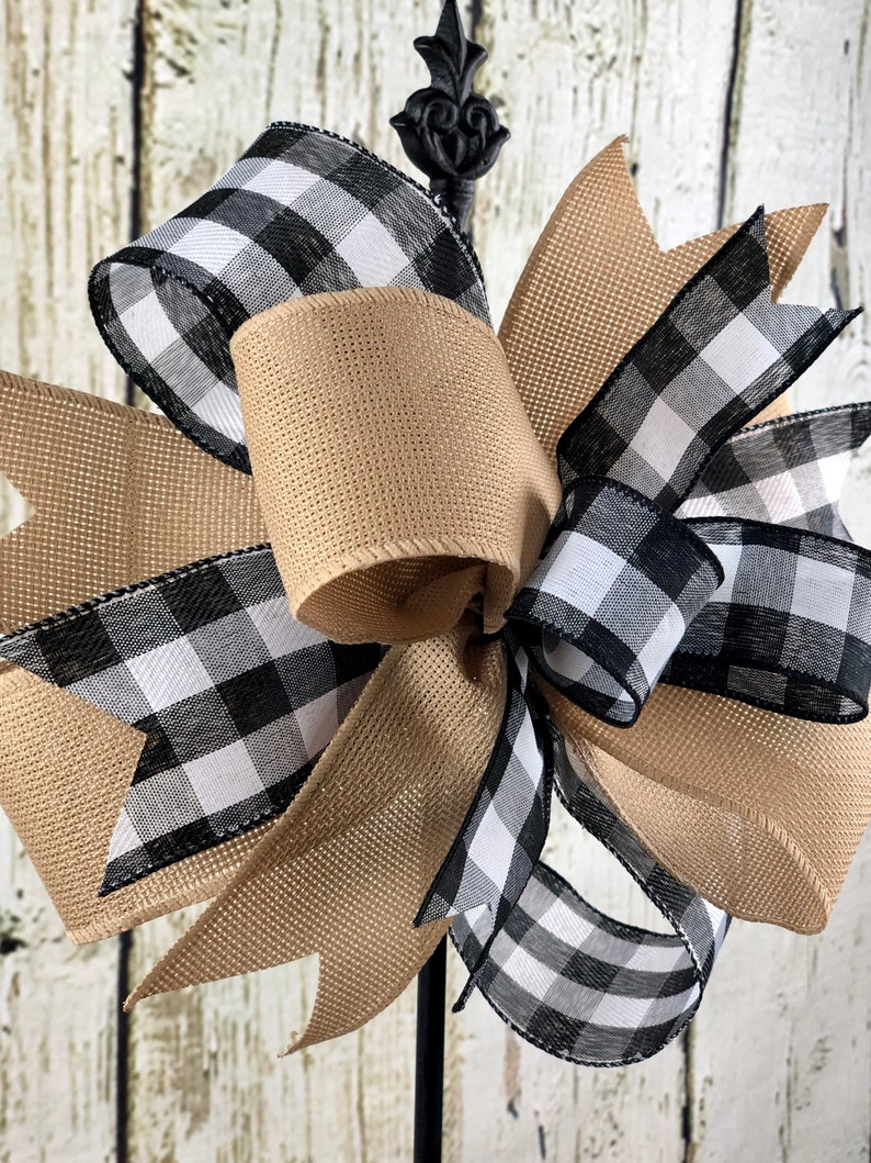 Farmhouse Bow Bows for Wreath Wreath Bow Wreath Etsy