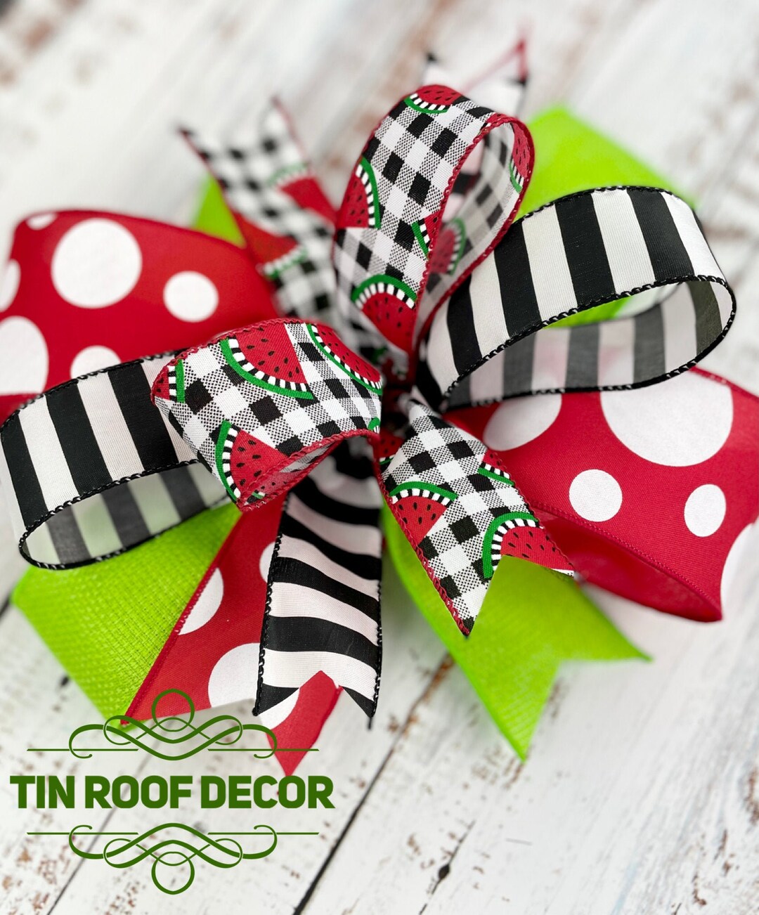 Whimsy Bay Watermelon Scallop Bow Back Bloomer Set main image 1