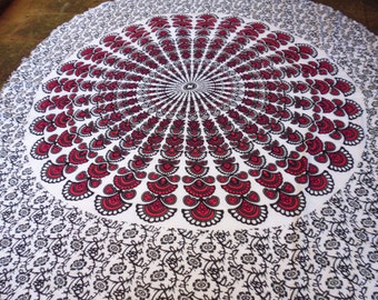 Mandala Towels  Round 110cms diameter  Square 108 cms x 118 cms