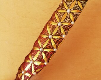 Hand Painted Feather ~ Flower of Life