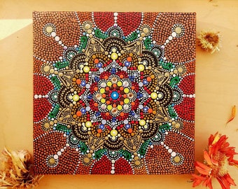 Dot Art Canvas ~ Mandala