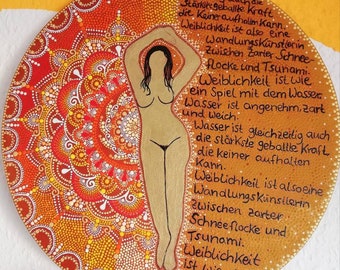 Dot Art Mandala Canvas ~ Femininity