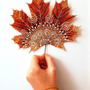 Ansichtkaart mandala blad