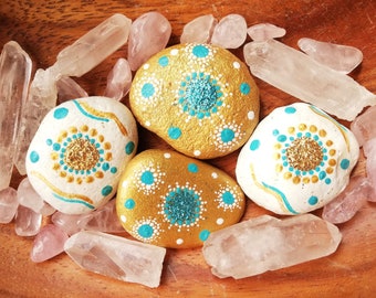 Hand-painted lucky stones
