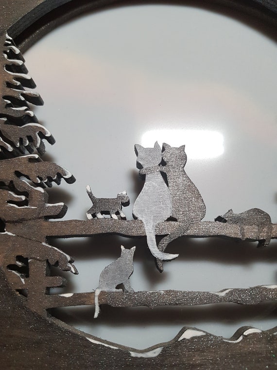 Cat silhouette light deals