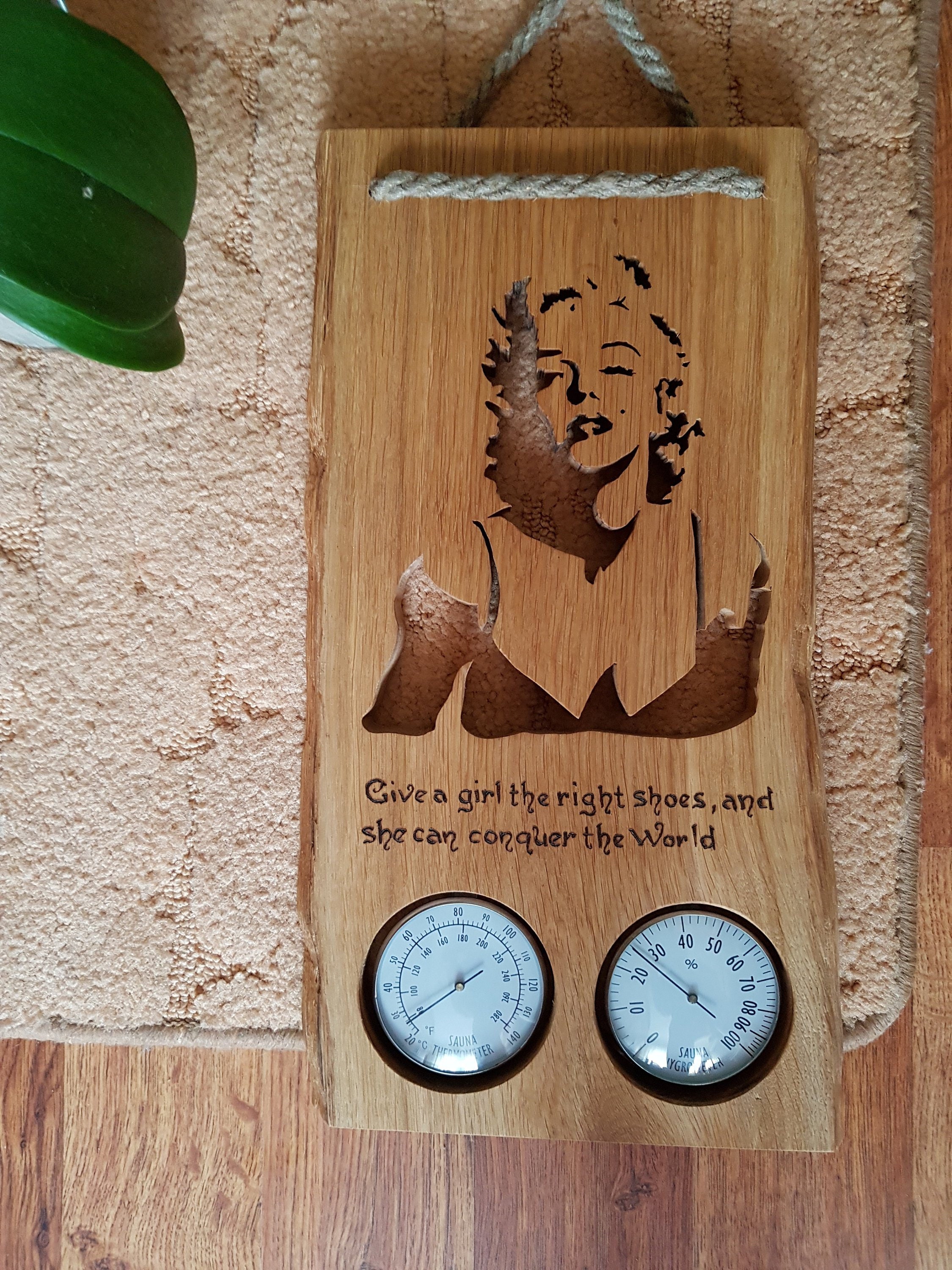 Marilyn Monroe Sign Silhouette Sauna Thermometer Sauna - Etsy UK