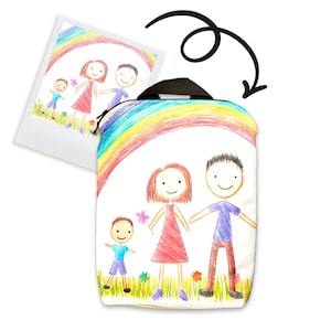Mochila personalizada de terciopelo con dibujo infantil, Mochila personalizada para mascotas, Mochila de fotos para perros, Mochila de regalo para amantes de los animales