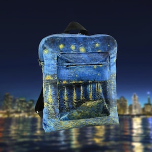 Handmade Rucksack Romantic Night Sky | Vincent van Gogh
