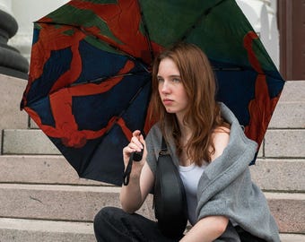 Art Umbrella Henri Matisse Dance | Painting printed inside canopy | Automatic folding umbrella, gift for art lover