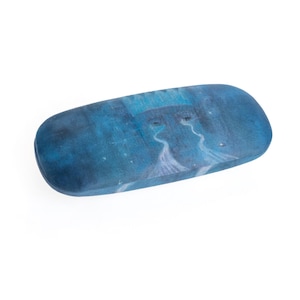 Estuche para gafas de artista azul / Impresión simbolista / M.K.Čiurlionis / Paño de microfibra de regalo en el interior / Accesorios de arte únicos y decoración para el hogar