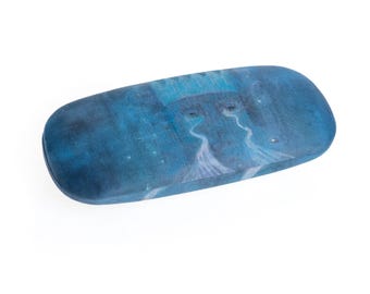 Blue artist Glasses case | Symbolist print | M.K.Čiurlionis | Microfiber cloth gift inside | Unique art accessories and home decor