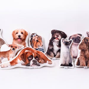 CUSTOM pet photo pillow, personalised Stuffed dog, Birthday gift, pet lover gift image 4