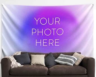 Personalized wall Tapestry with your own image | Different sizes | Thick fabric