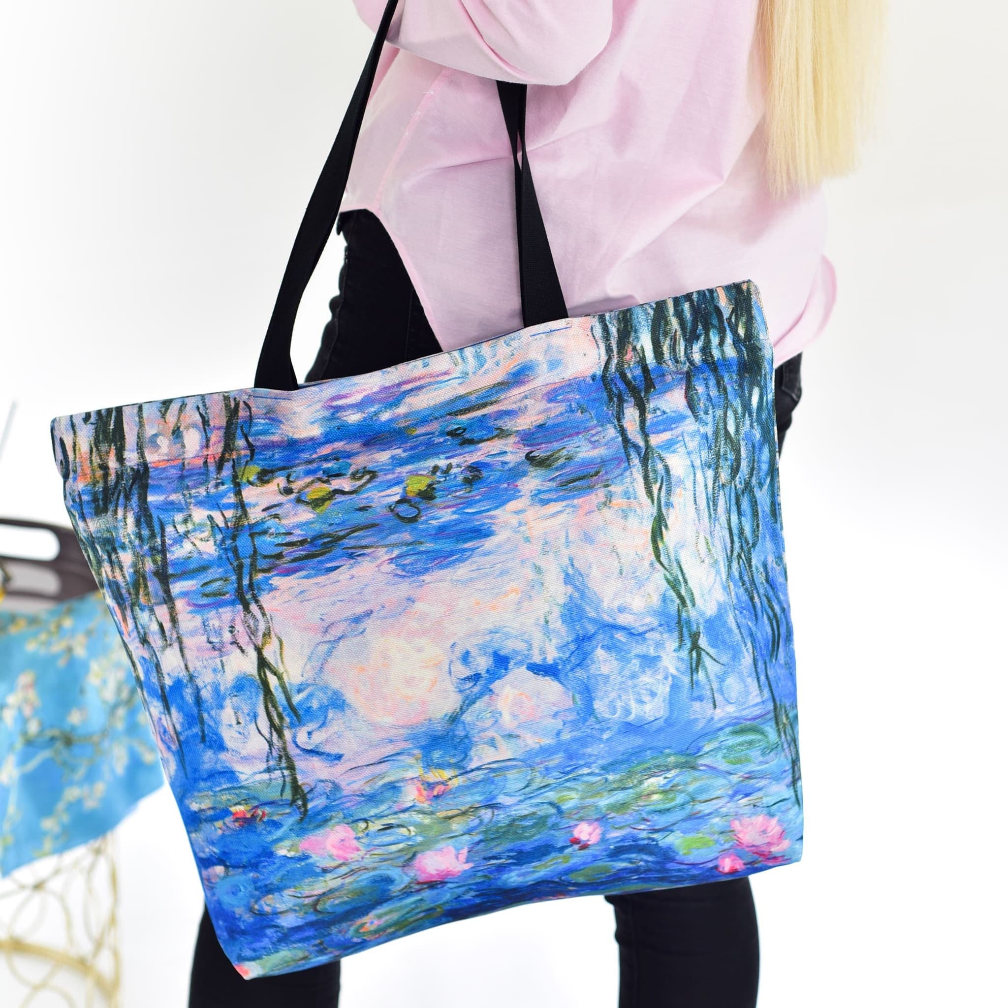 Claude Monet Poppy Field College/Shoulder Tote Bag – Signare USA