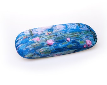 Water lilies Glasses case | Claude Monet | Microfiber cloth gift inside | Unique art accessories