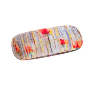 Estuche para gafas con diseño de bosque floral / Estampado simbolista / M.K.Čiurlionis / Paño de microfibra de regalo en el interior / Accesorios artísticos únicos y decoración para el hogar