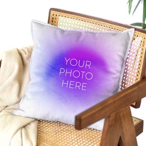 Personalized Throw pillow cover | Made to order | Custom image with your image | 14x14" | 18x18"