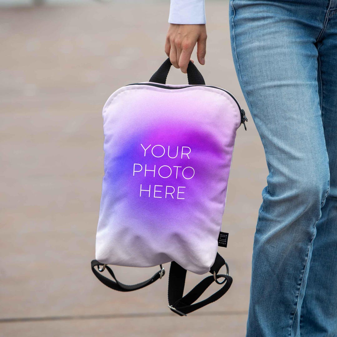 Custom Made Backpack With Your Own Image | Soft and Sturdy Velour ...