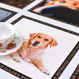 Stoff Golde Retriever Stoff Tischset