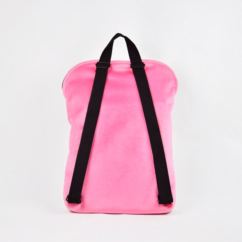Printed backpack Pink flamingo printed Canvas Backpack Bird flamingo Personalized backpack Colorful bag Pink bagpack Holiday backpack
