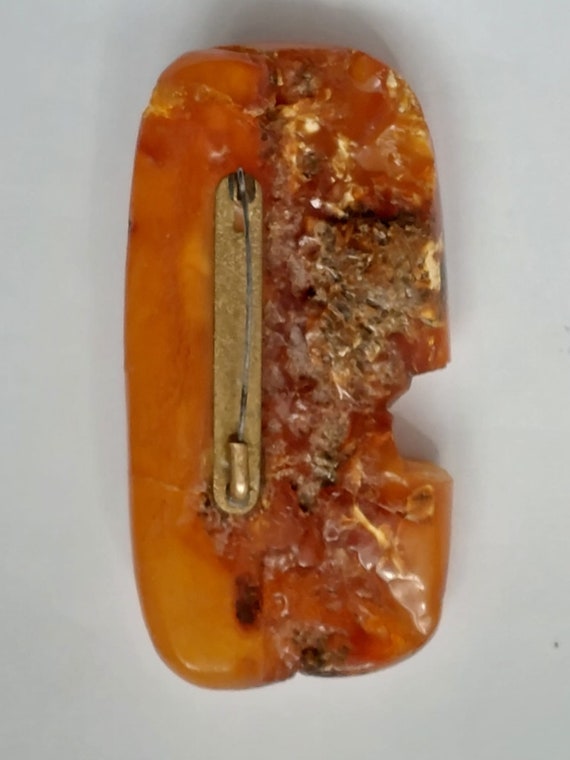 Very large amber brooch 24.57 grams - image 3