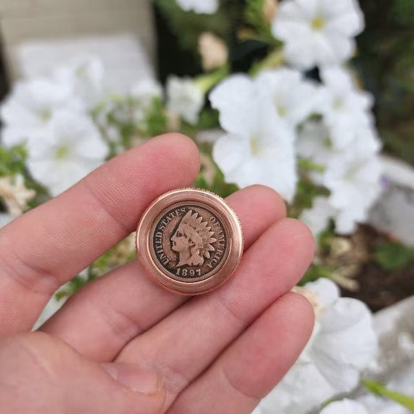 The FlatTop - Copper Indian EDC Spinning Top - Fidget Toy - Hand Machined in the USA