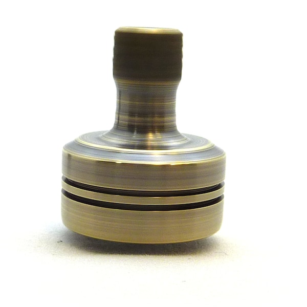 Brass Standard EDC Spinning Top - Hand Machined in the USA