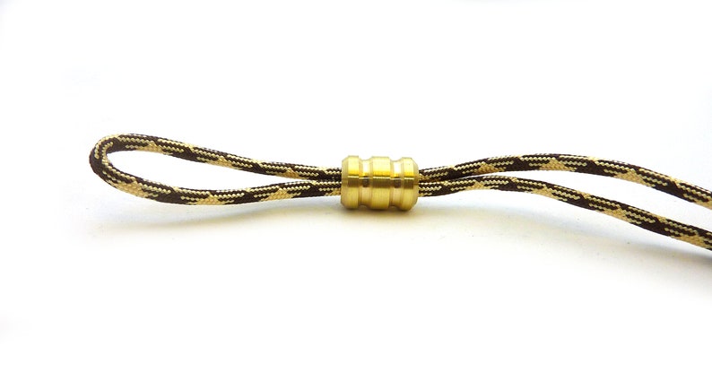 brass and copper lanyard beads - Hand machined brass and copper lanyard beads - Hand machined