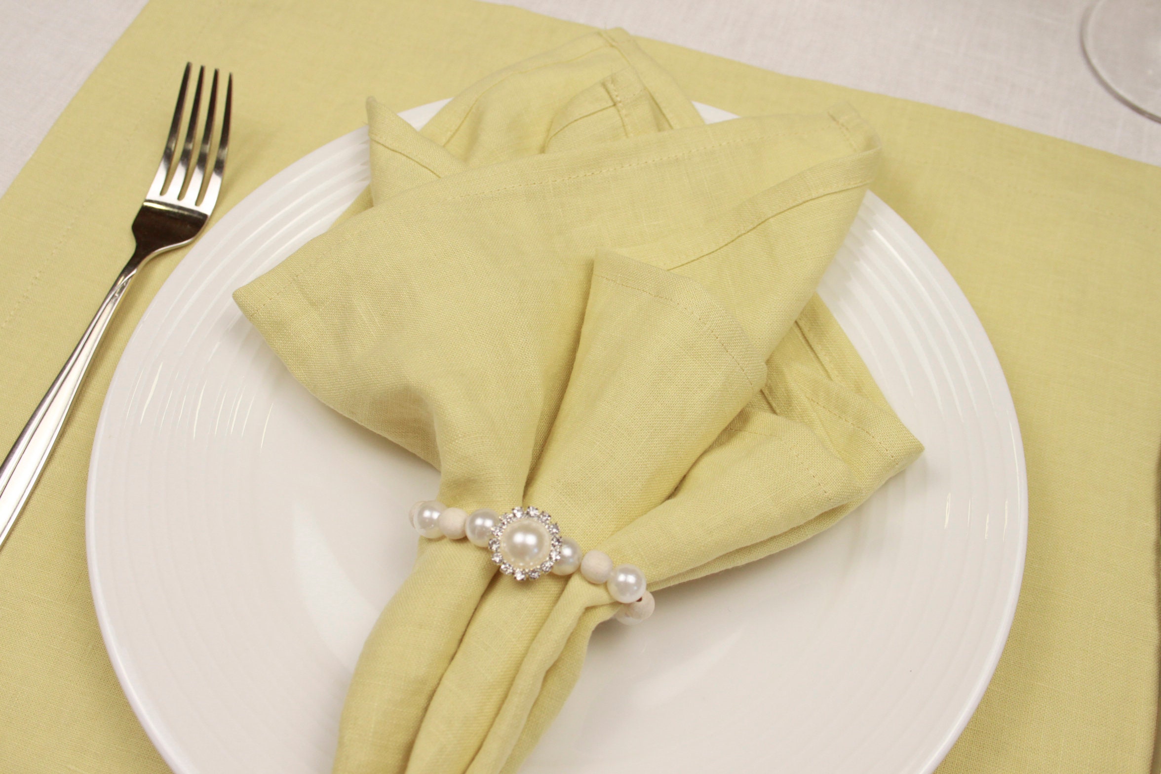 Sage cloth napkins set Set of table napkins Blue custom Etsy