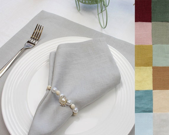 Cottoniva Stoffservietten Set 6 Stück - 100% Baumwolle 46x46 Cm Für Tischdeko