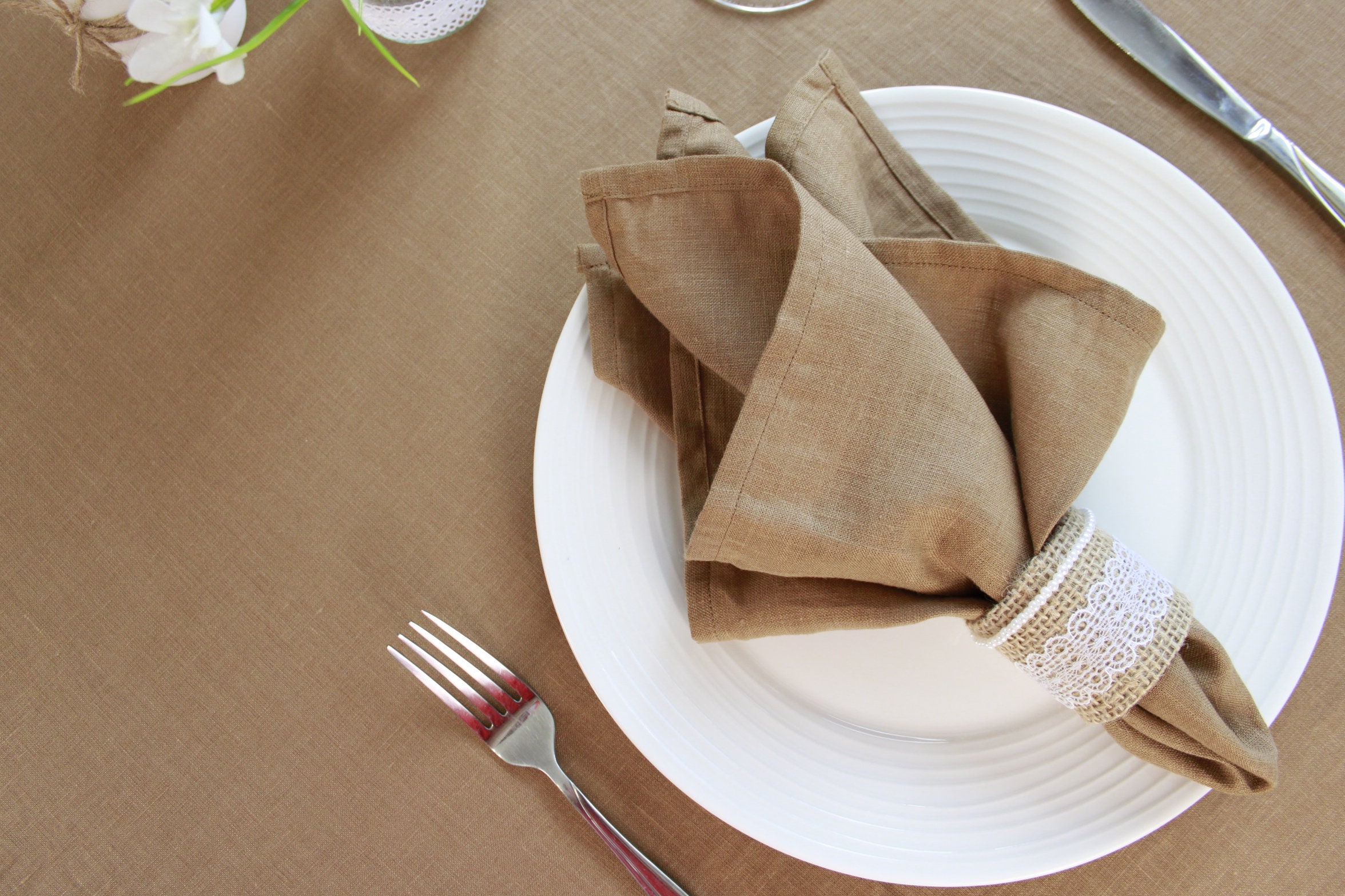 Linen napkins bulk Cloth napkins set Blush napkins Green Etsy