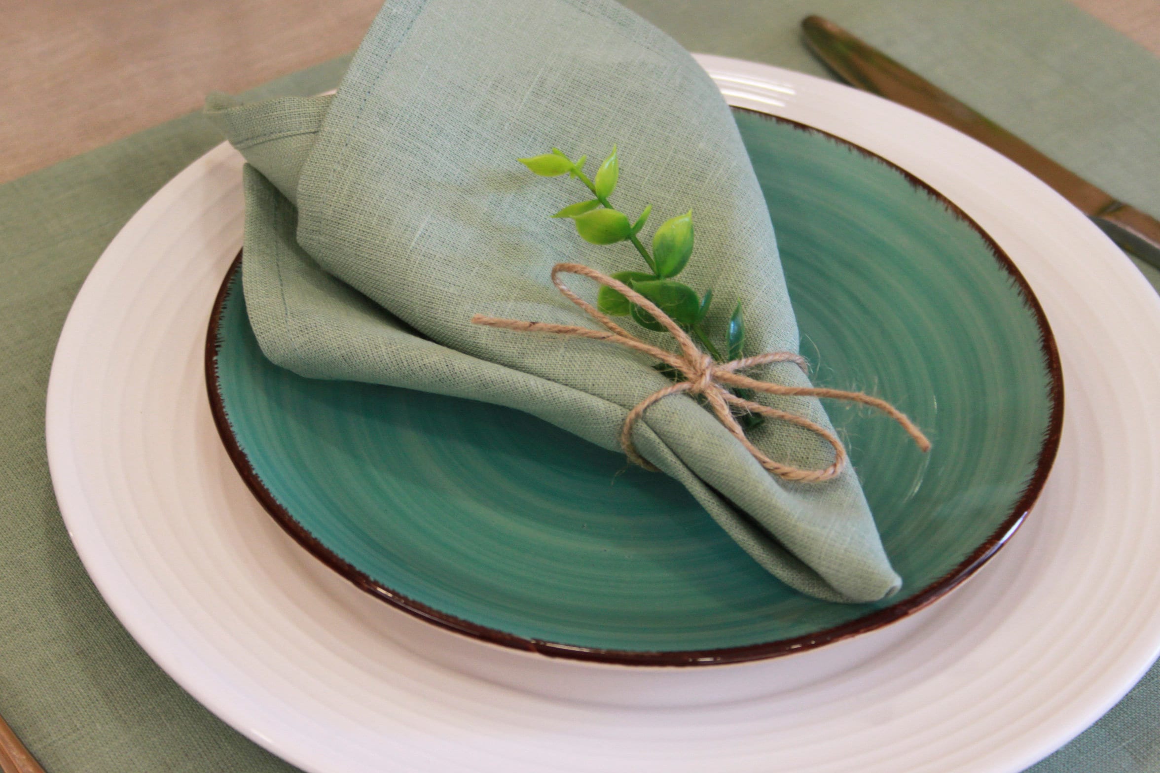 Custom linen napkins bulk Cloth cocktail napkins set Etsy