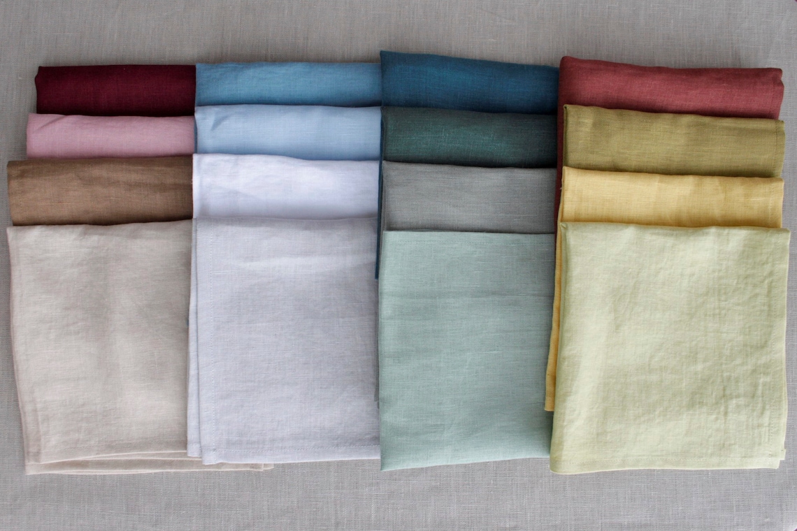 Custom Linen Napkins Bulk Cloth Cocktail Napkins Set Etsy
