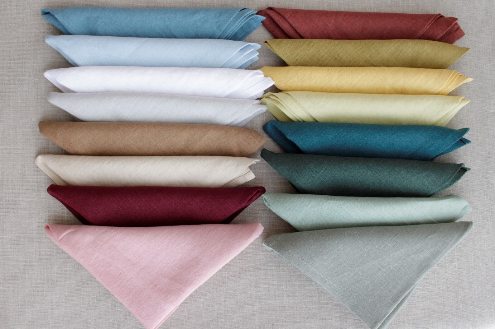 Sage Green Linen Napkins Custom Cocktail Napkins Cloth Etsy