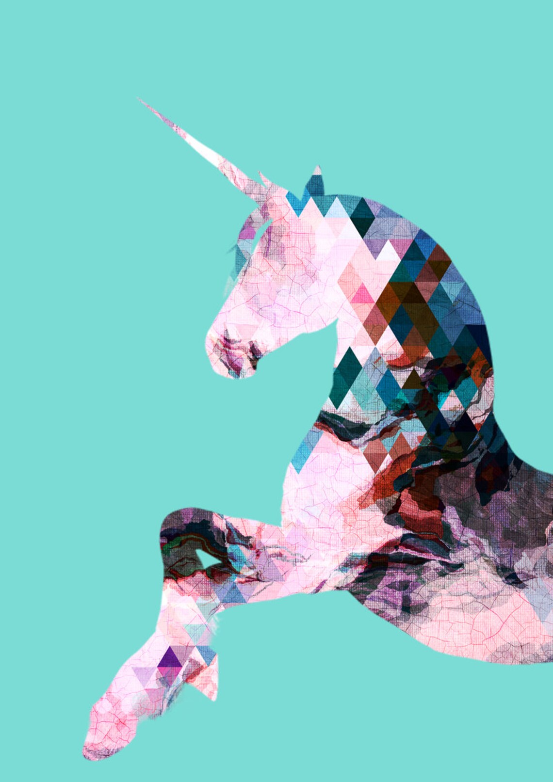 Prints Unicorn Wall Art Wall Art Unicorn Print Girls Room Etsy