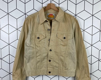 levi white denim jacket