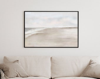 Beach Art | Seaside art | Coastal illustration | Seaside print | Sea Painting | Beach illustration | landscape | Landscape art