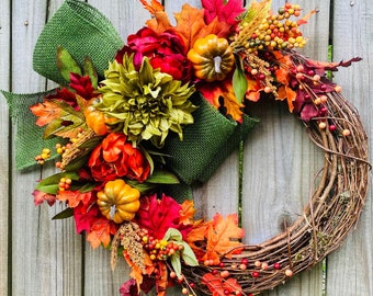 Fall Wreath, Autumn Wreath