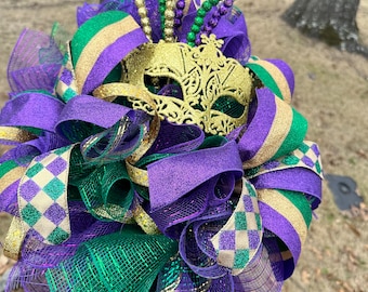 Mardi Gras Mailbox Topper, Mardi Gras Decor, Mardi Gras, Mailbox Topper, Mailbox