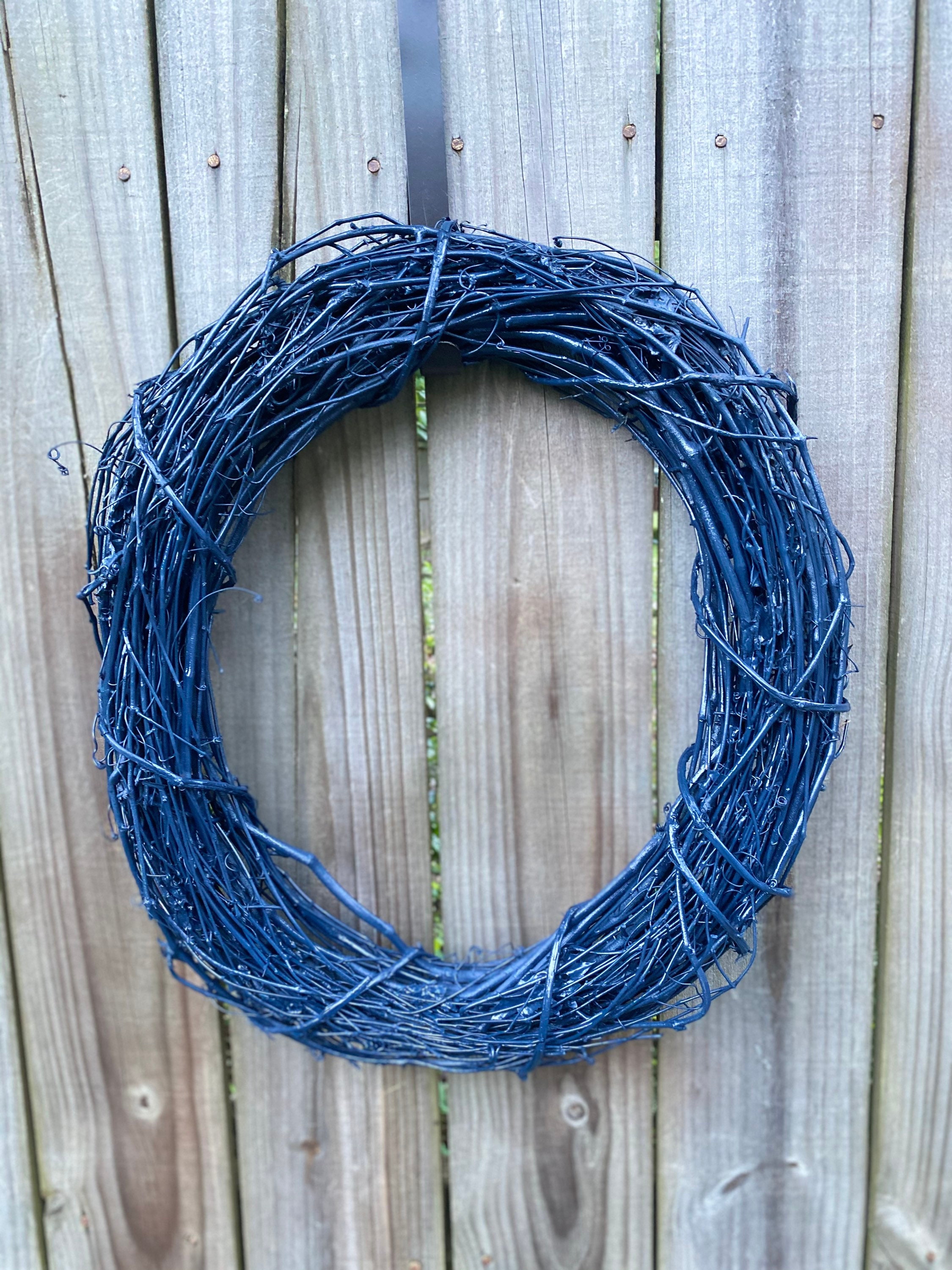 Grapevine Wreath Wreath Form Wreath Frame Grapevine Navy Etsy