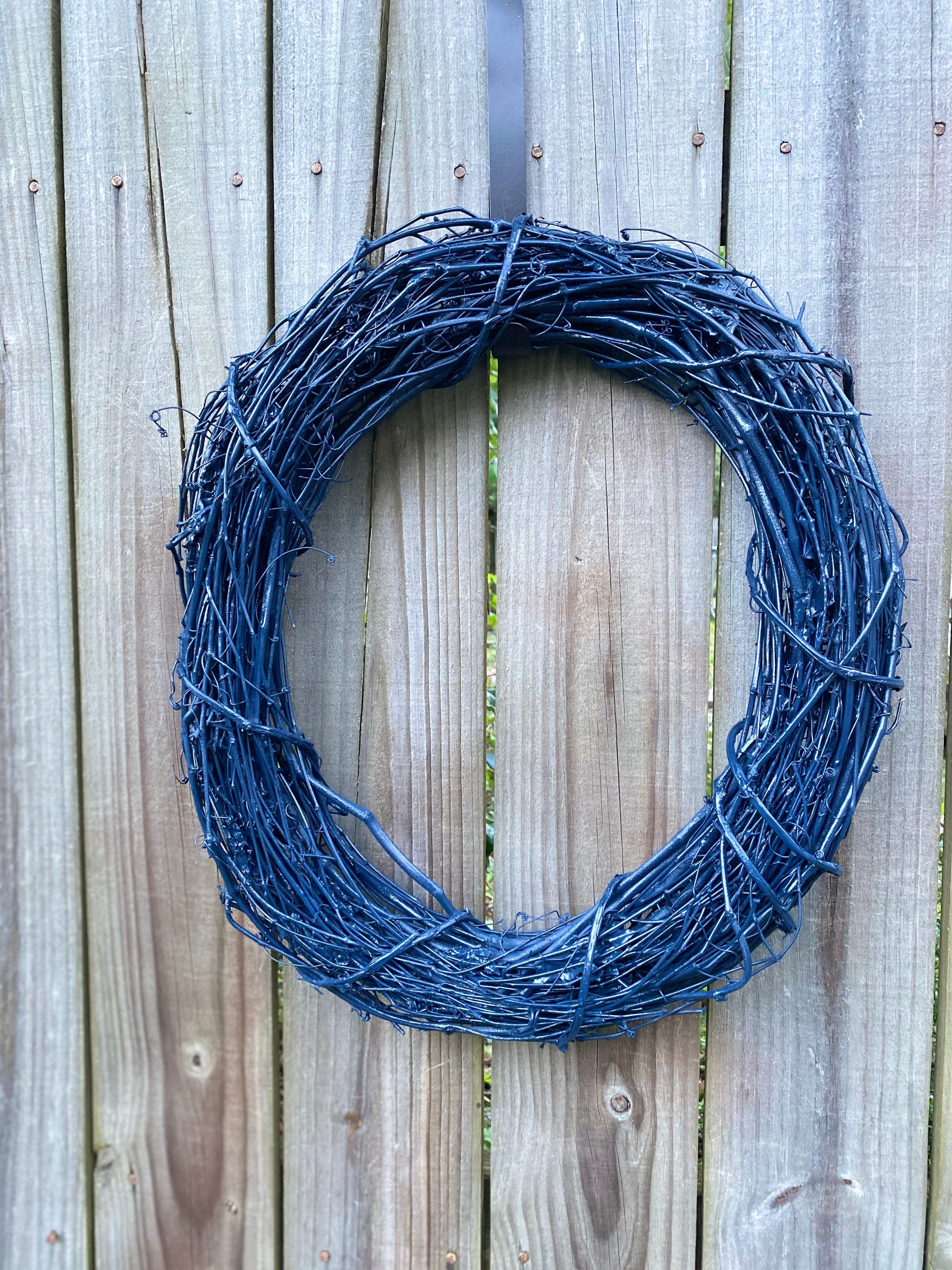Grapevine Wreath Wreath Form Wreath Frame Grapevine Navy Etsy