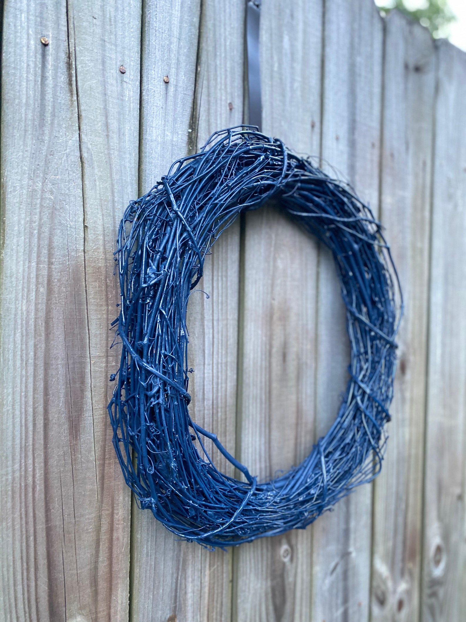 Grapevine Wreath Wreath Form Wreath Frame Grapevine Navy Etsy