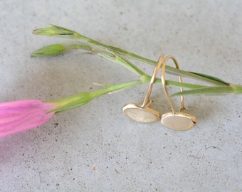 Hanging earrings, solid 14k gold earrings, 14k gold earrings, Solid gold earrings, gold earrings, bride earrings, Elegant earrings, 14k gold