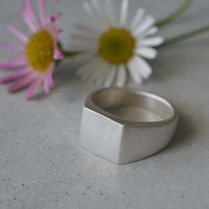 Silver unisex ring, sterling silver signet ring, sterling silver pinky ring, pinky ring men, pinky signet ring, seal ring, solid silver ring