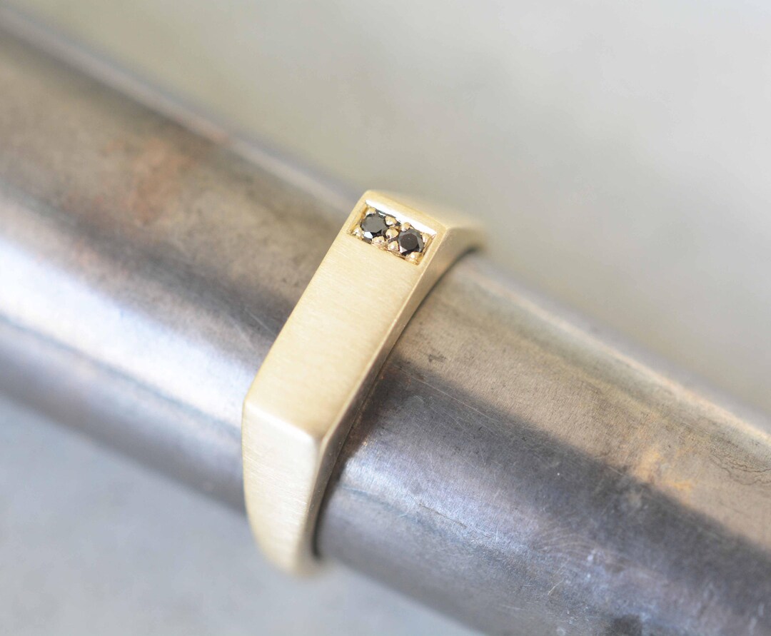 Black Diamonds Wedding Band Black Diamonds Ring Black Diamonds