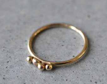 Minimalist ring, solid gold ring, free shipping, delicate gold ring, 14k gold simple ring, wedding ring, engagement ring, stackable rings